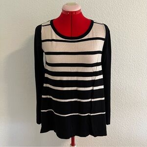 August Silk Classic Black Top